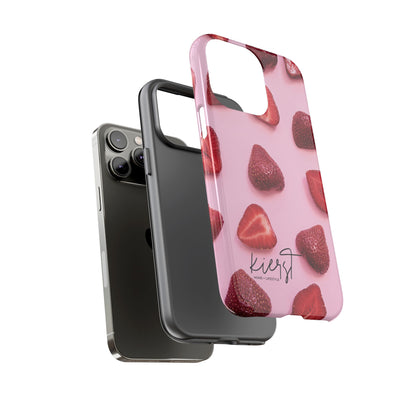 Strawberries iPhone Case | A Sweet Statement Rooted in Soft Luxury