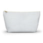 White Alligator Accessory Pouch w T-bottom