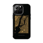 Black and Gold NYC Map iPhone Case