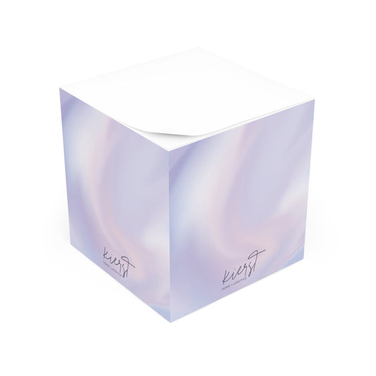 Lilac Marble Note Cube