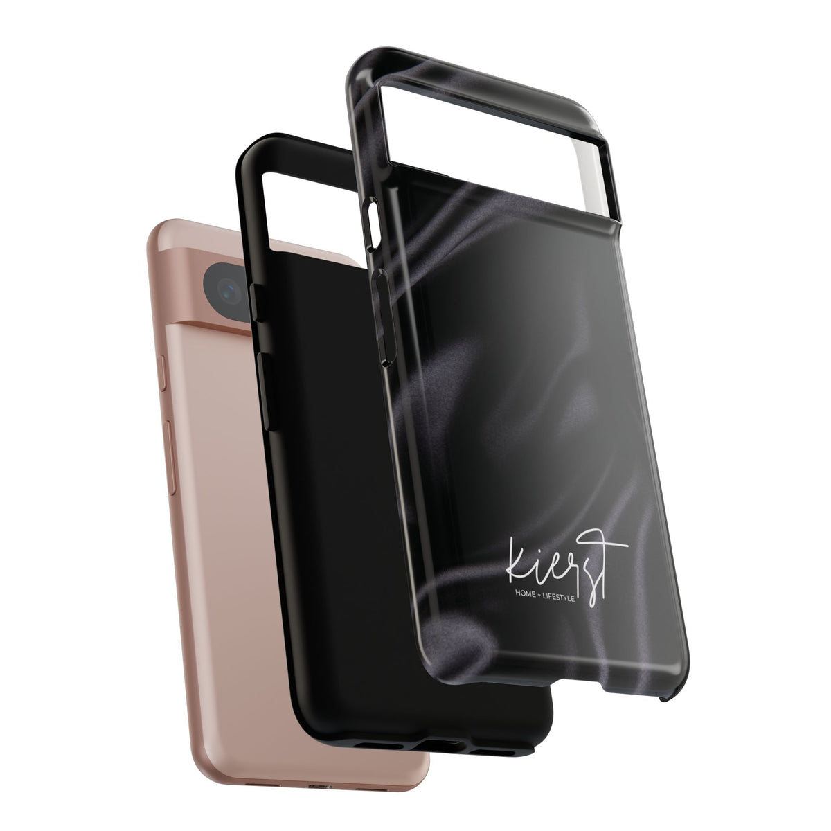 Black Silk Print Google Pixel Phone Case