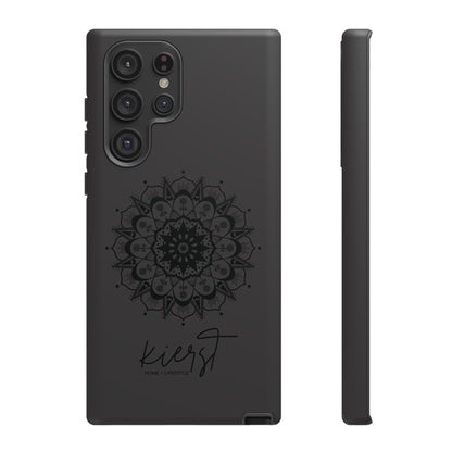 Black Mandala Samsung Galaxy Phone Case | Elevated Symmetry, Timeless Energy