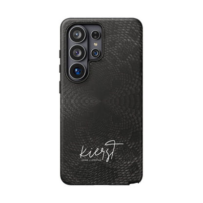 Black + Grey Snake Print Samsung Galaxy Phone Case