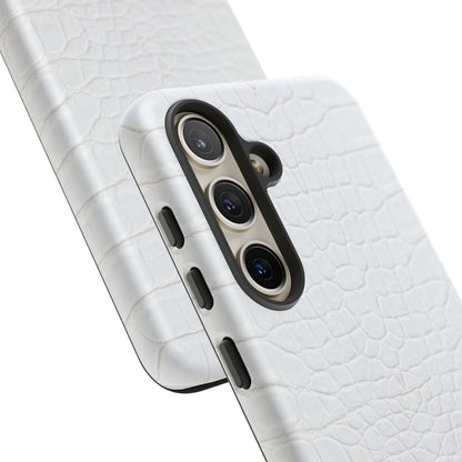 White Alligator Samsung Galaxy Case | Classic Texture Meets Modern Edge