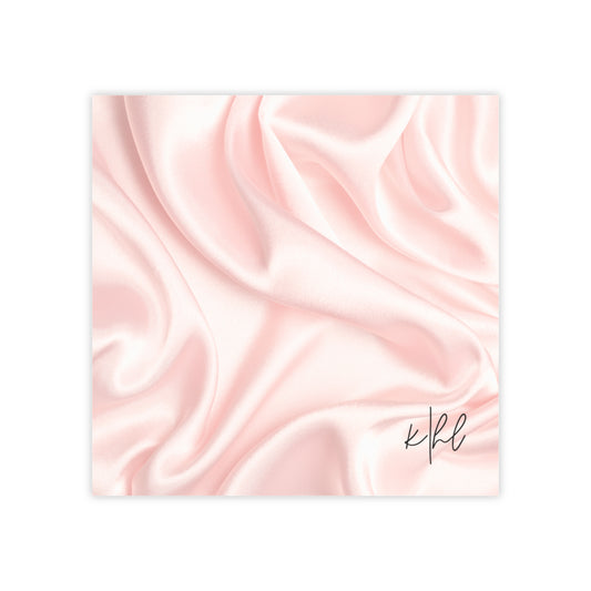 Pink Silk Striped Post-it® Note Pad