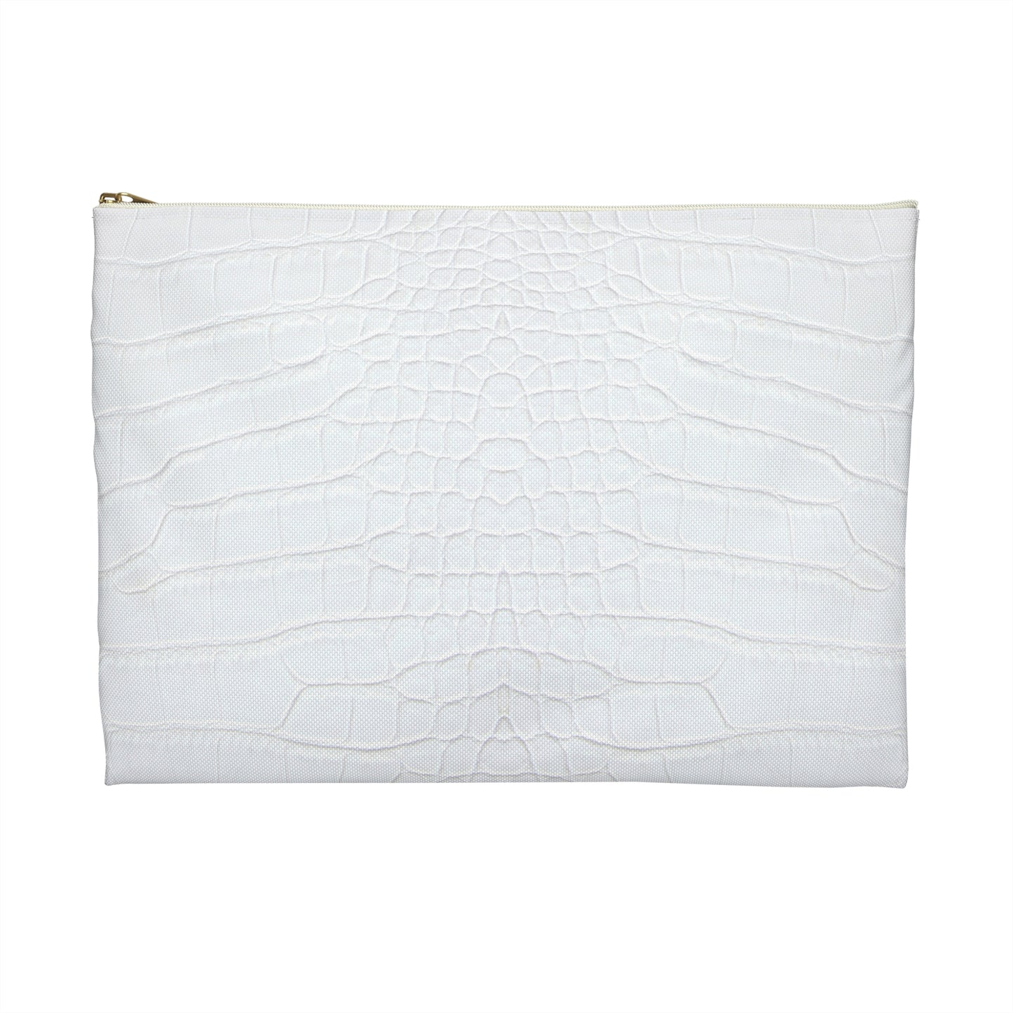 White Alligator Accessory Pouch