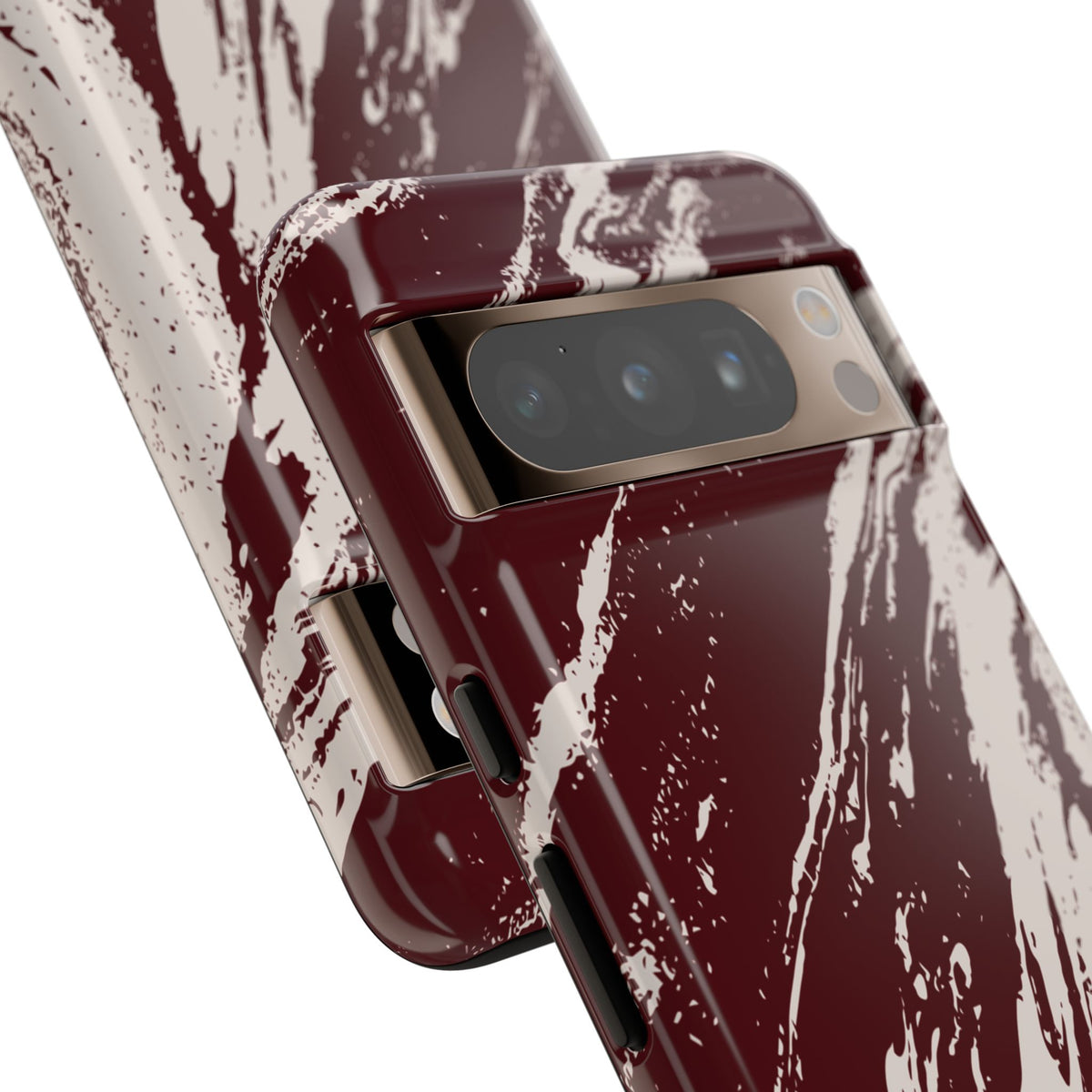 Cream Marble on Signature Velvet Noir Google Pixel Phone Case