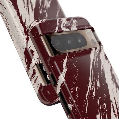 Cream Marble on Signature Velvet Noir Google Pixel Phone Case