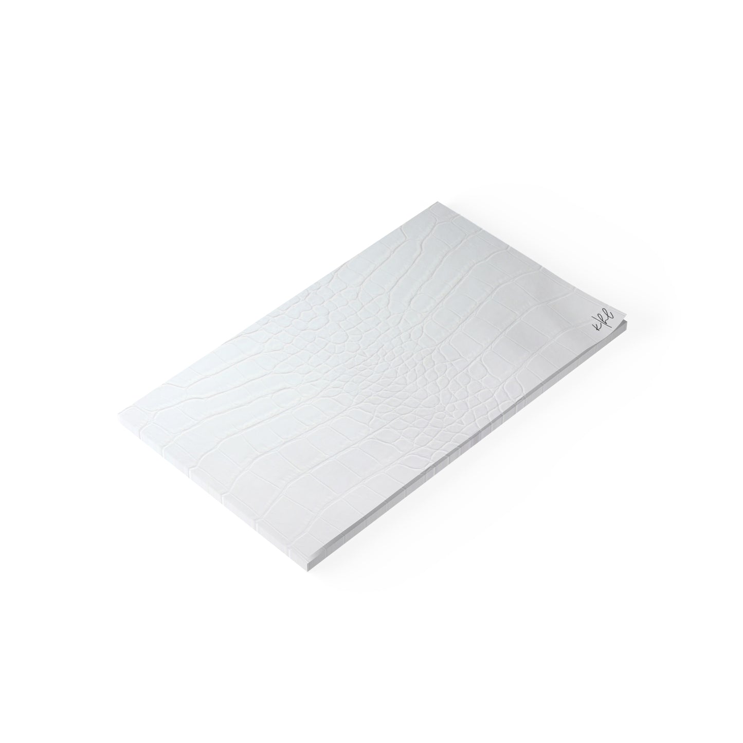 White Alligator Post-it® Note Pad | Luxe Faux Skin-Inspired Memo Pad