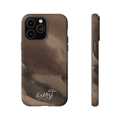Brown Abstract iPhone Case
