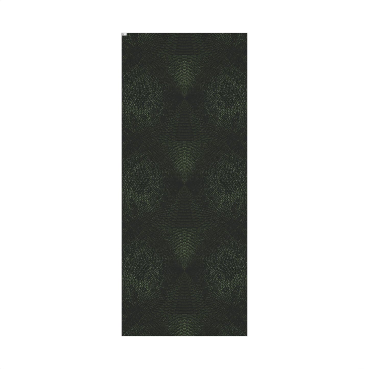 Deep Rich Green Snake Print Gift Wrapping Paper