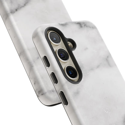 Lived-In White and Grey Marble Samsung Galaxy Case | Soft Strength, Redefined