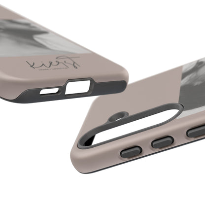 Black & White Fashion Portrait Samsung Galaxy Phone Case