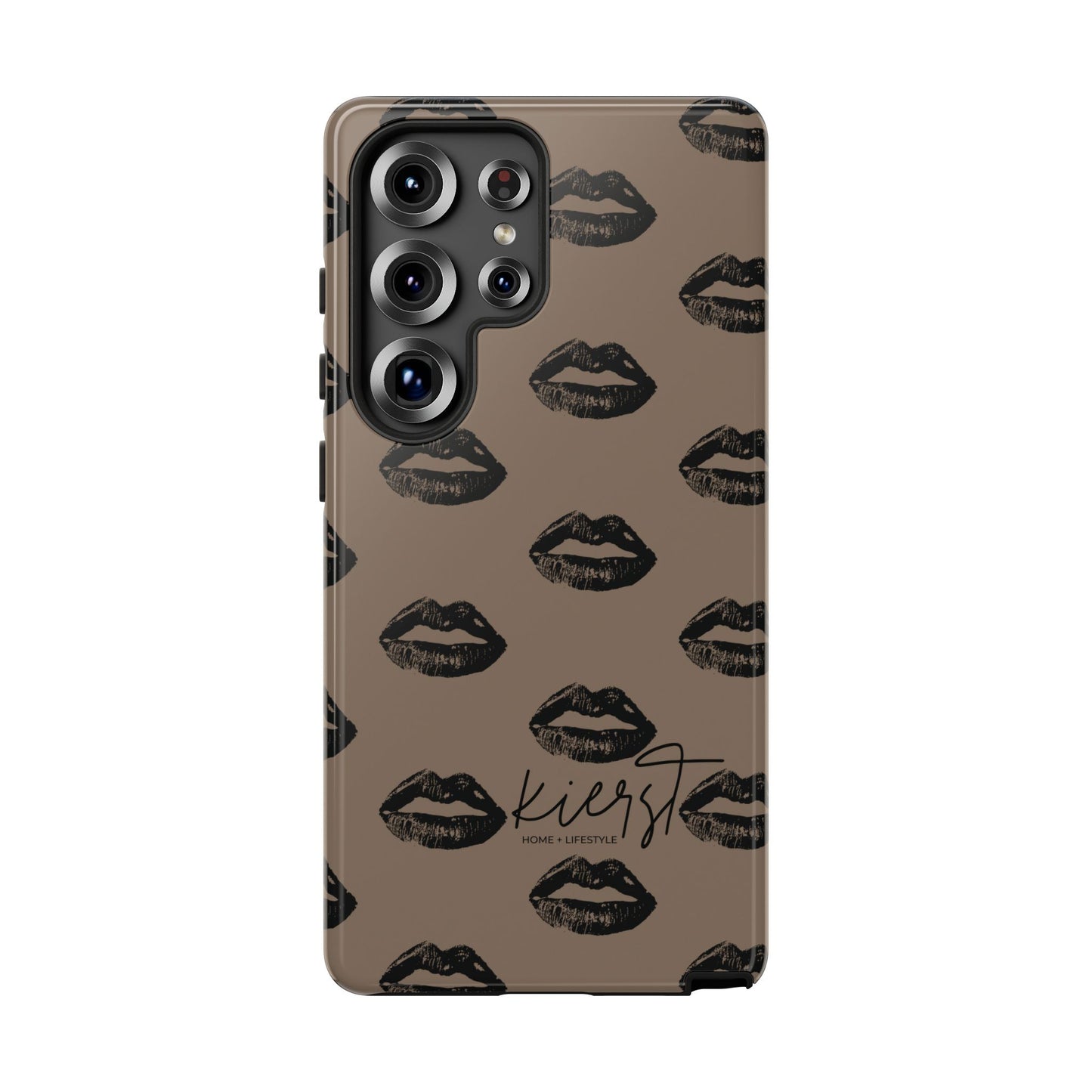 Black Lips and Mocha Samsung Galaxy Phone Case