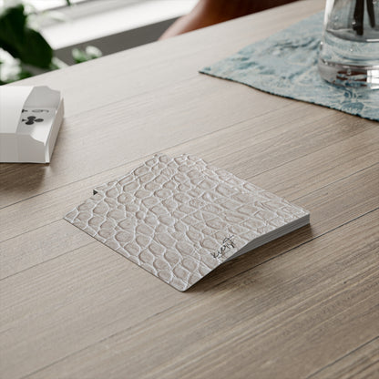 Cream Reptile Poker Playing Cards – Textured Print Luxe Deck by kierst