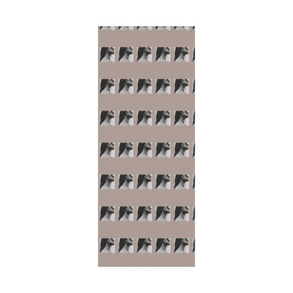 Black + White Fashion Portrait Wrapping Paper