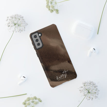 Brown Abstract Samsung Galaxy Case