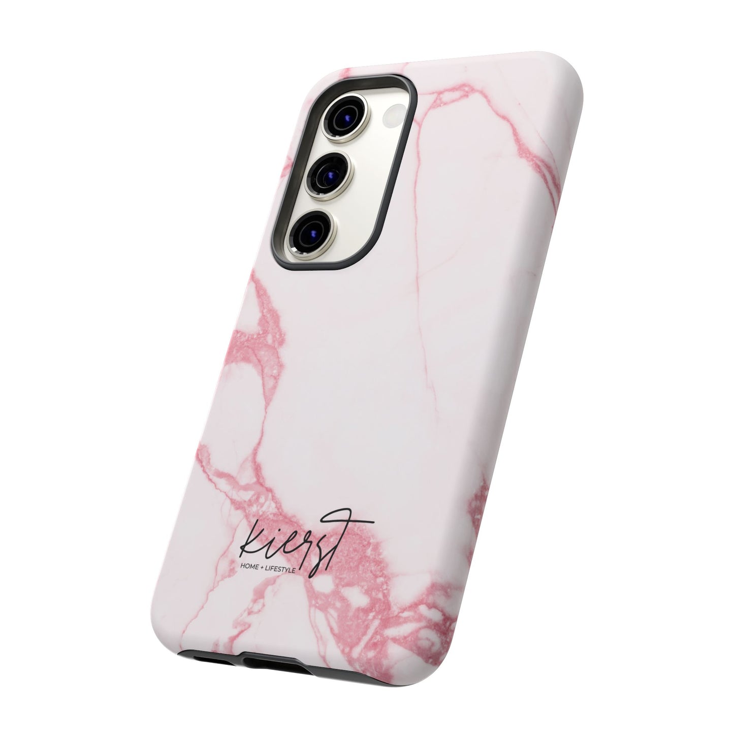 Pink & White Marble Samsung Galaxy Phone Case | Feminine, Polished, and Quietly Bold