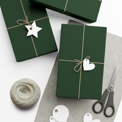 Hunter Green Gift Wrapping Paper