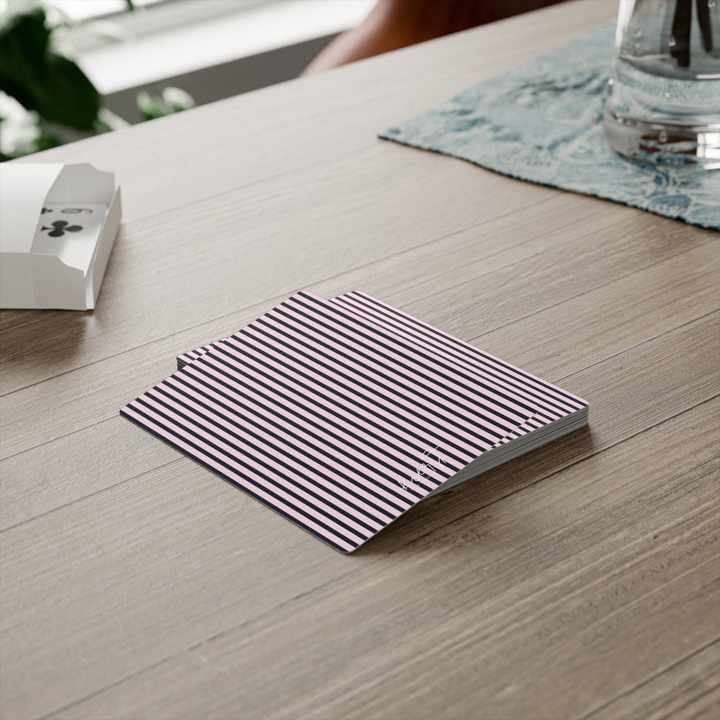 Signature Pink + Signature Storm Stipe Poker Playing Cards