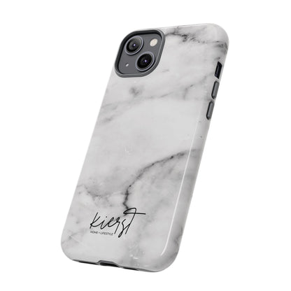 Lived-In White and Grey Marble iPhone Case | Curated Calm, Captured in Marble
