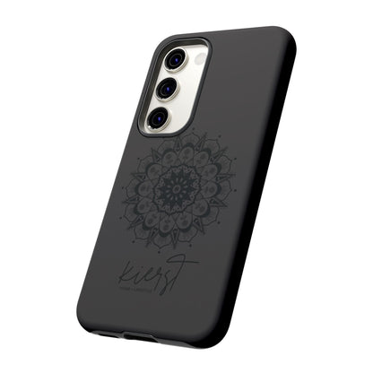 Black Mandala Samsung Galaxy Phone Case | Elevated Symmetry, Timeless Energy
