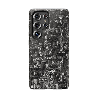 Grey Tweed Print Samsung Galaxy Phone Case