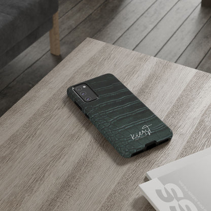 Emerald Crocodile Print Samsung Galaxy Case | Bold. Luxe. Unapologetic.