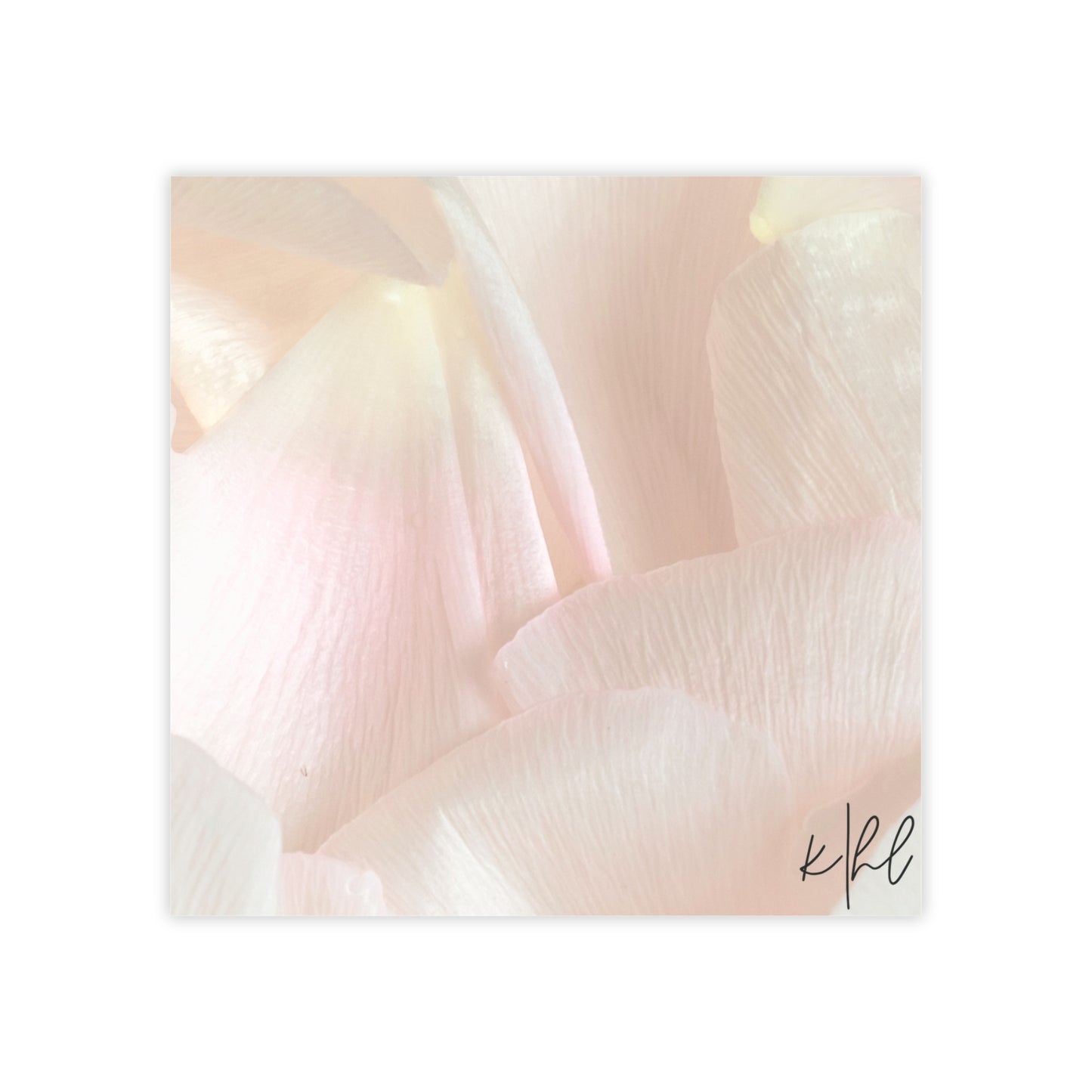 Iridescent Petals Post-it® Note Pad | Soft Pink Floral Sticky Notes for Elegant Everyday Reminders