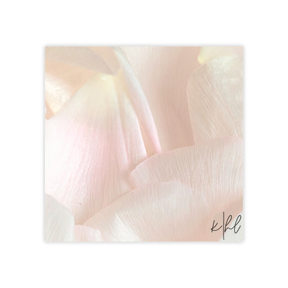 Iridescent Petals Post-it® Note Pad | Soft Pink Floral Sticky Notes for Elegant Everyday Reminders