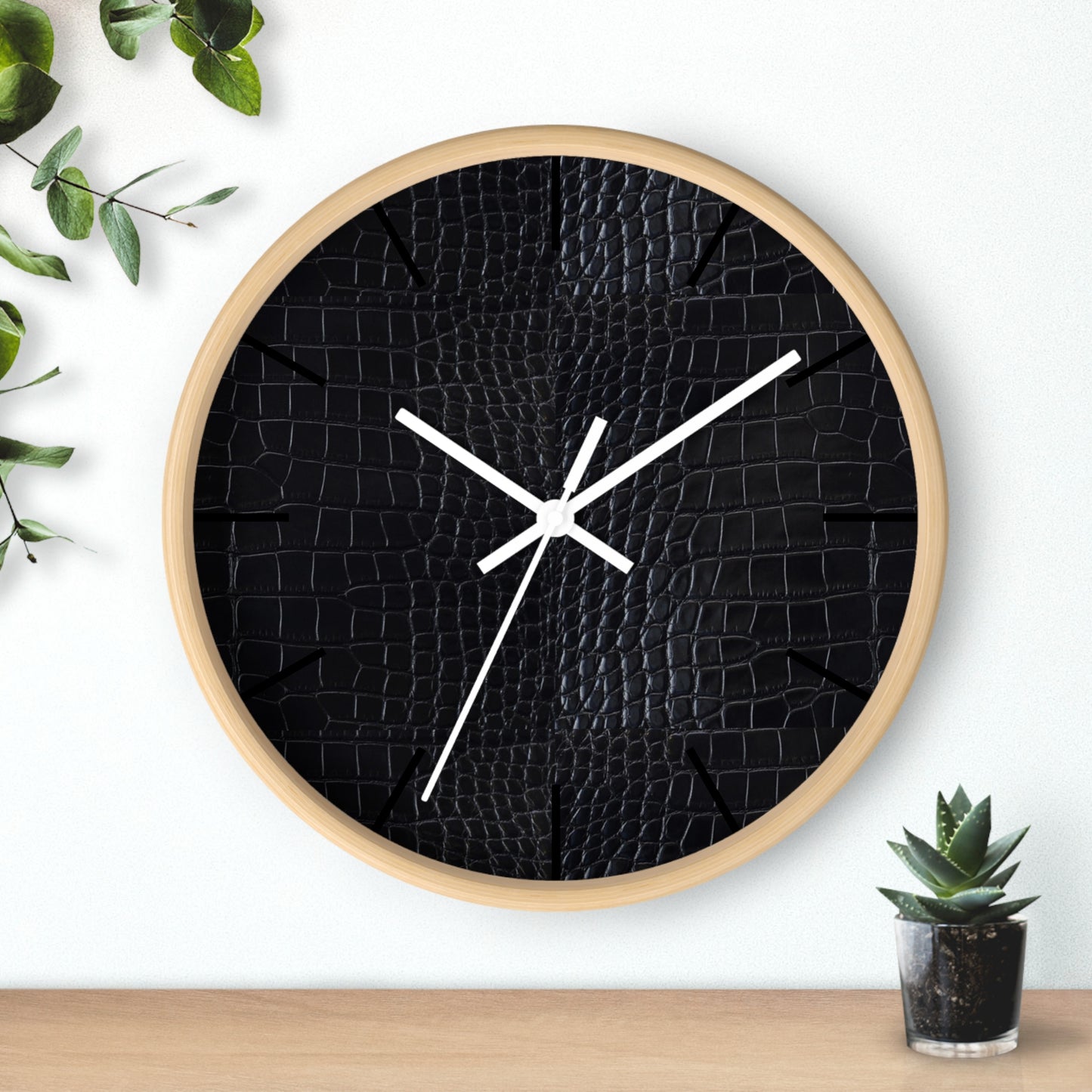 Black Crocodile Wall Clock