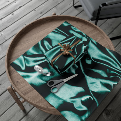 Emerald Satin Print Gift Wrapping Paper