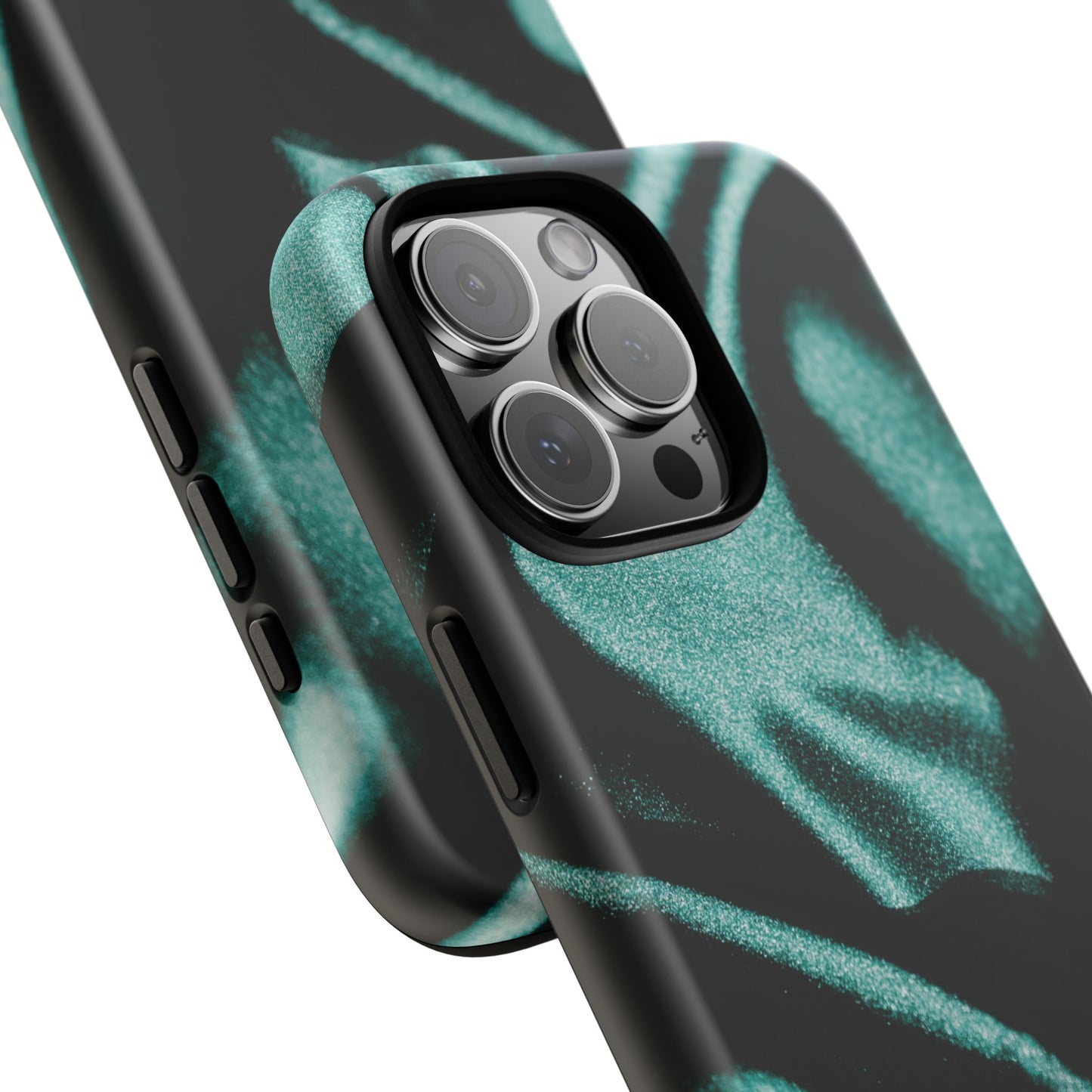 Emerald Silk Print iPhone Case