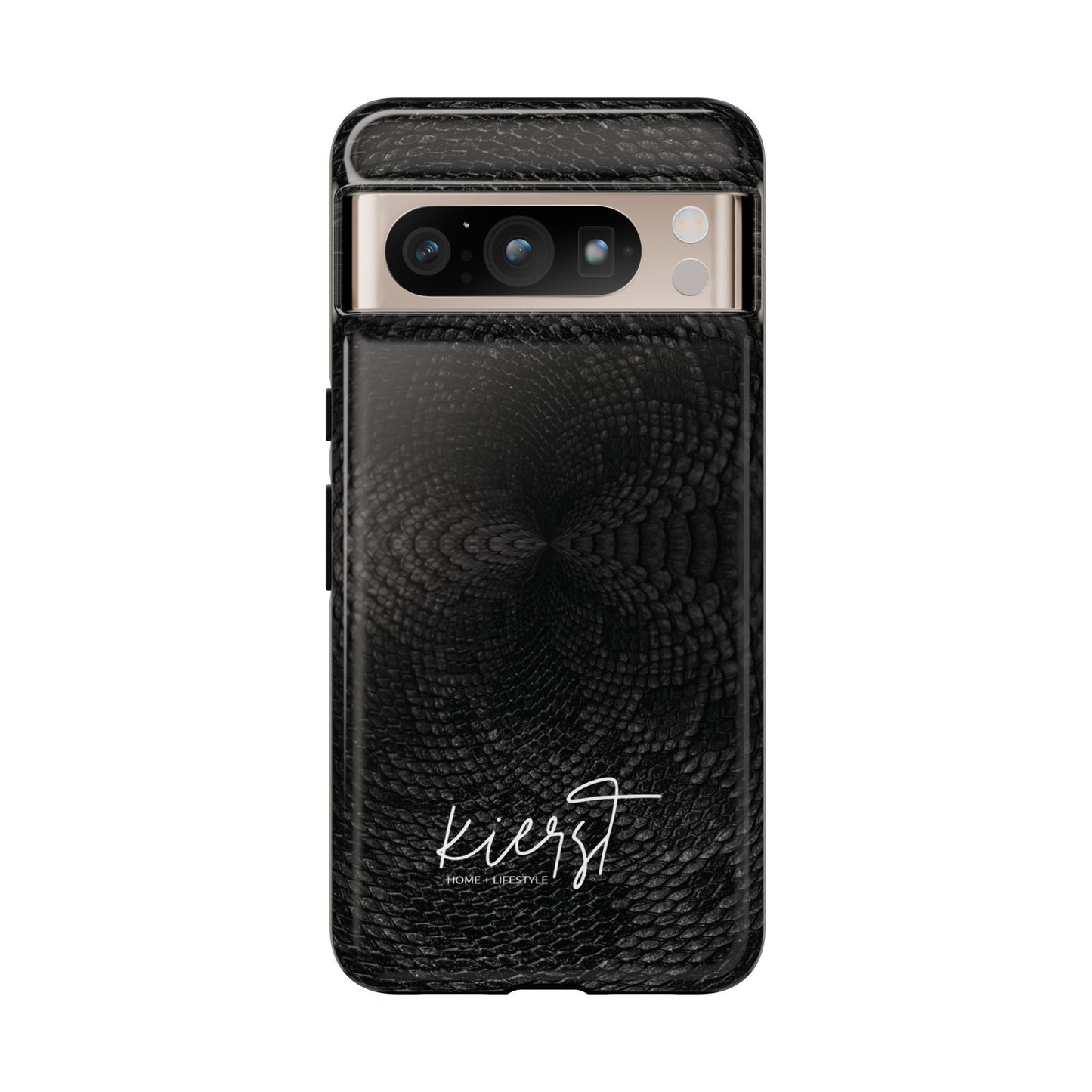 Black + Grey Snake Print Google Pixel Phone Case