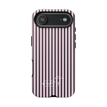 Signature Pink + Signature Storm Stripe iPhone Case