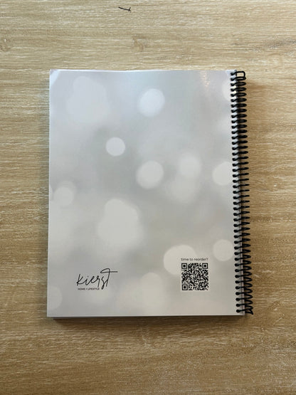 White Sparkle Notebook
