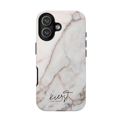 Warm White Marble iPhone Case