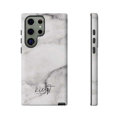 Lived-In White and Grey Marble Samsung Galaxy Case | Soft Strength, Redefined