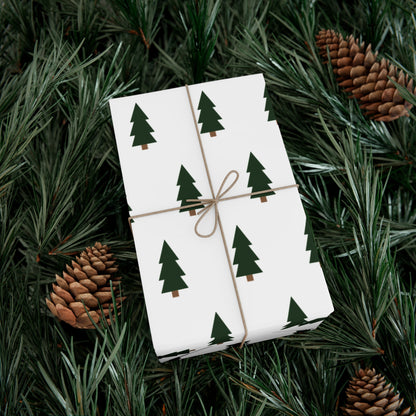 Cartoon Tree Christmas Tree Gift Wrapping Paper