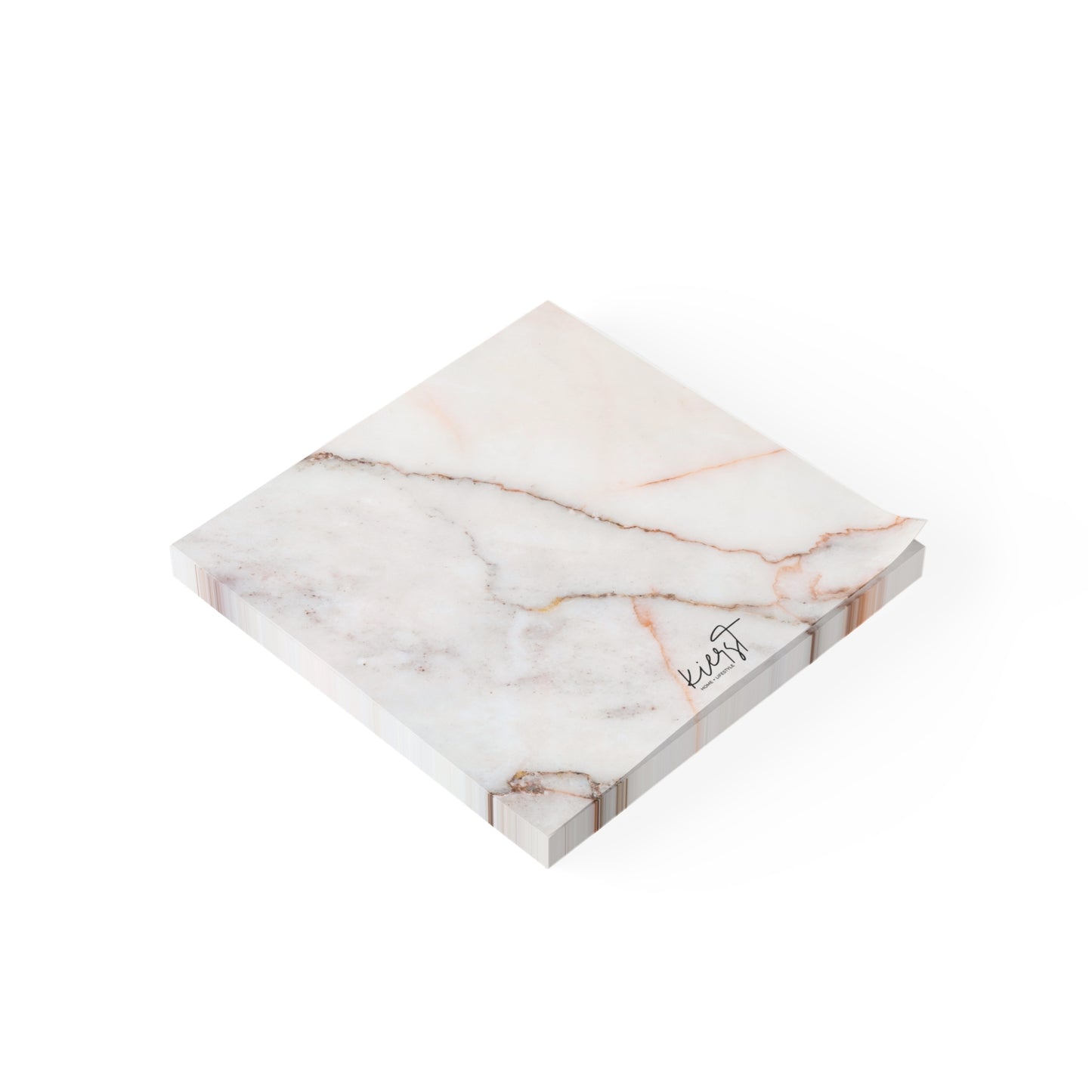 Warm White Marble Post-it® Note Pad | Elegant Stone-Inspired Sticky Notes for Office & Home