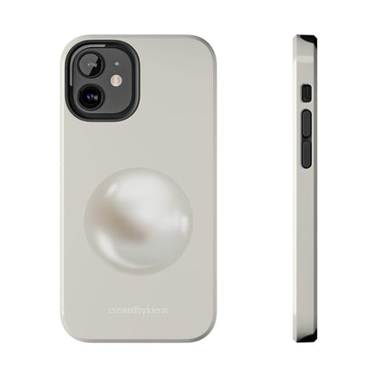 Single Pearl on Beige iPhone Case