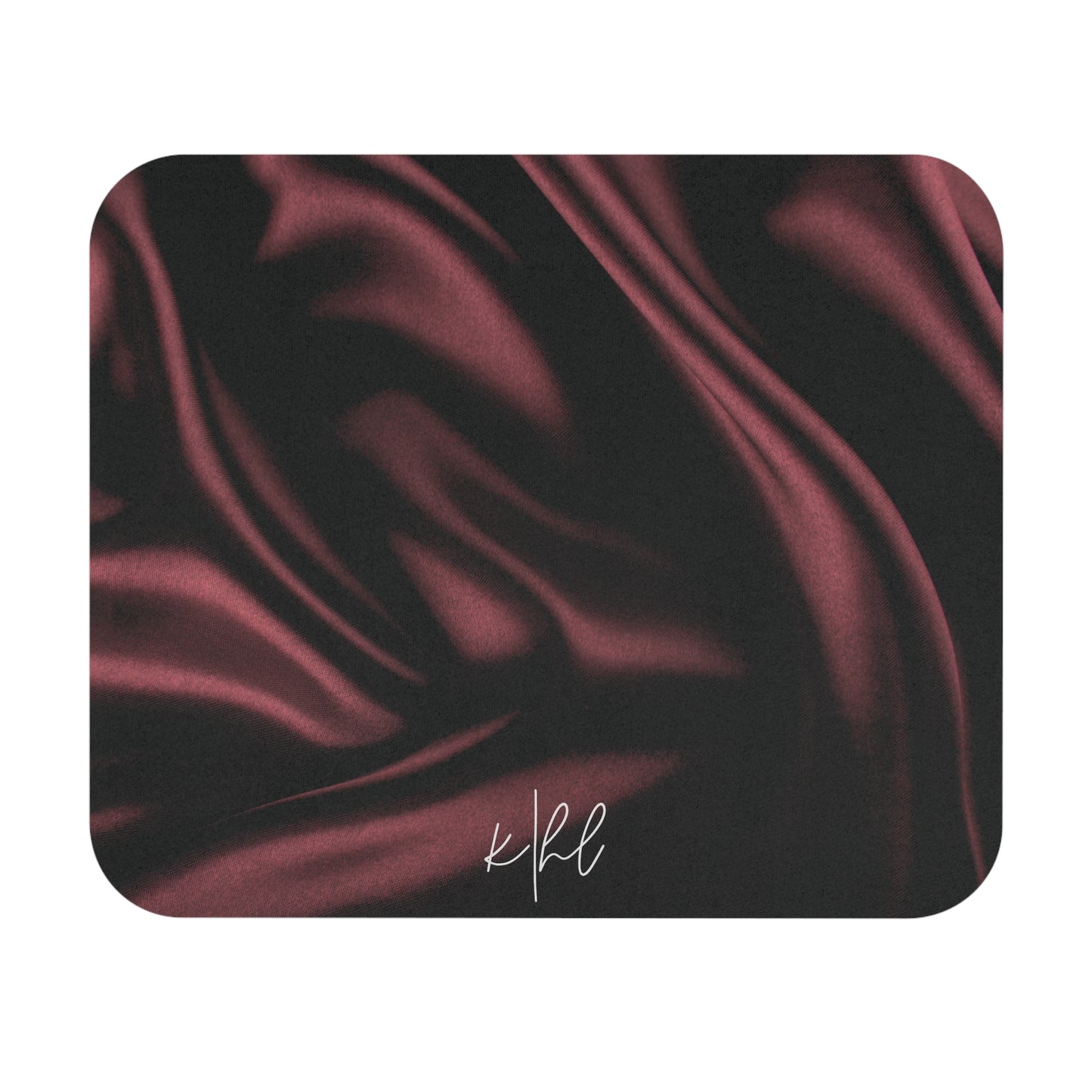 Signature Velvet Noir Silk Print Mouse Pad