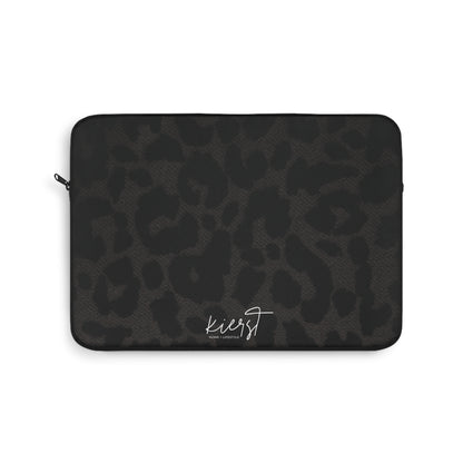 Black Leopard Laptop Sleeve | A Bold Neutral for On-the-Go Protection