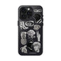 Black & White Vintage Sticker Design iPhone Case