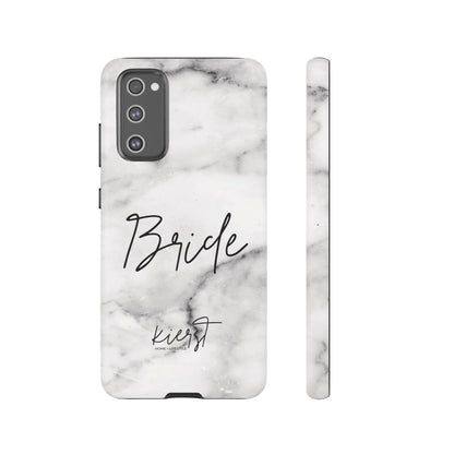Bride Lived-In White and Grey Marble Samsung Galaxy Phone Case