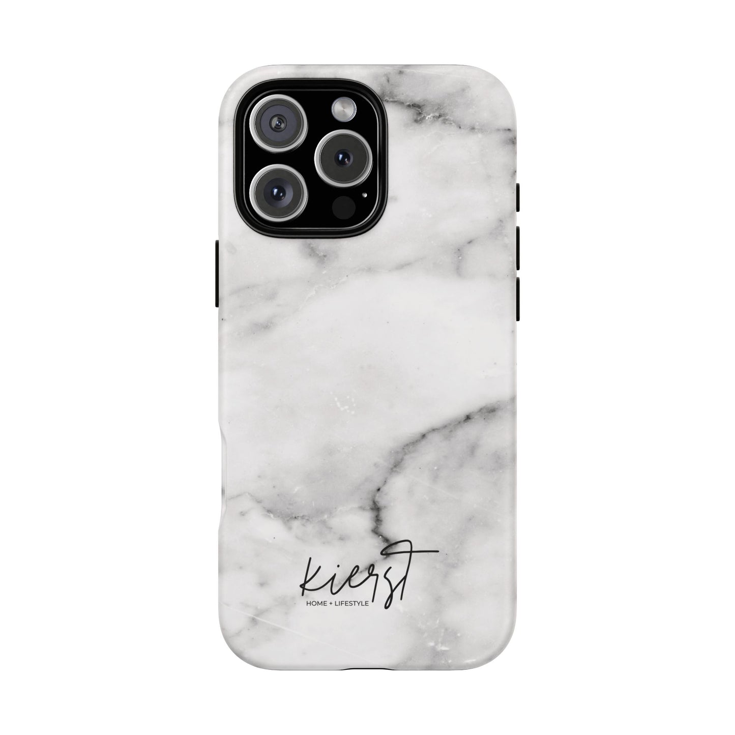 Lived-In White and Grey Marble iPhone Case