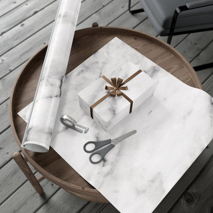 Lived-In Grey Marble Gift Wrapping Paper