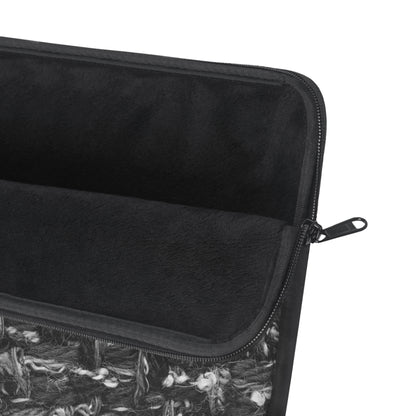 Grey Tweed Print Laptop Sleeve