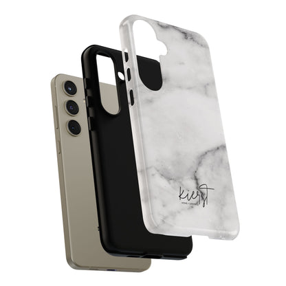 Lived-In White and Grey Marble Samsung Galaxy Case | Soft Strength, Redefined
