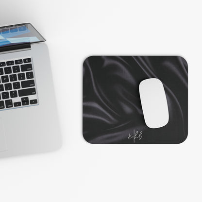 Black Silk Print Mouse Pad